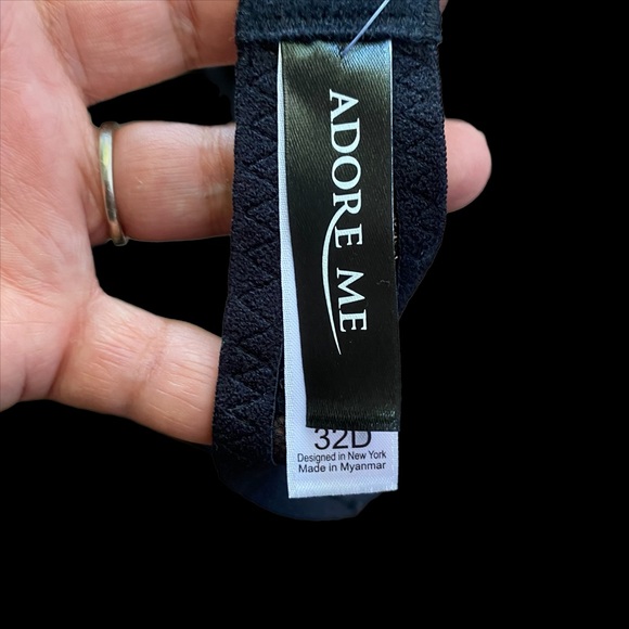 Adore me 32D black lace bra nwt - Picture 3 of 5